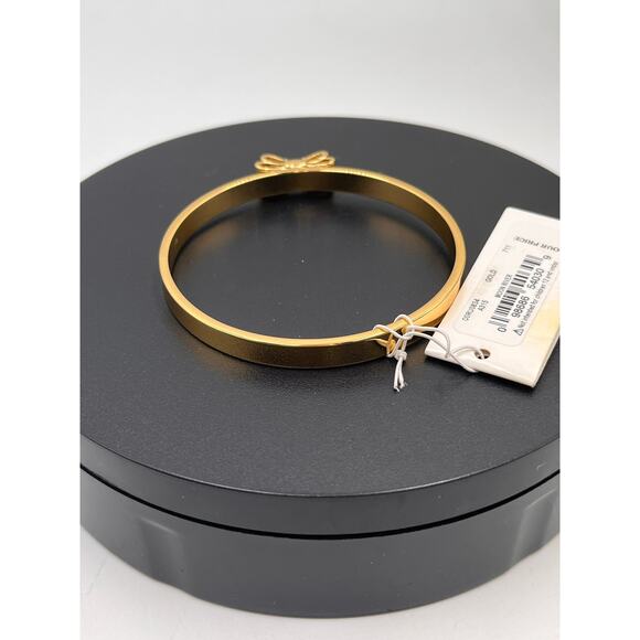 Kate Spade New York Moon River Take a Bow Gold Plated Bangle New - Picture 6 of 7